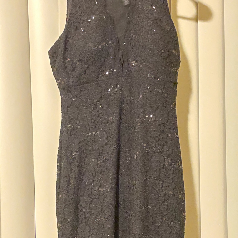 Black sequin and Mesh dress